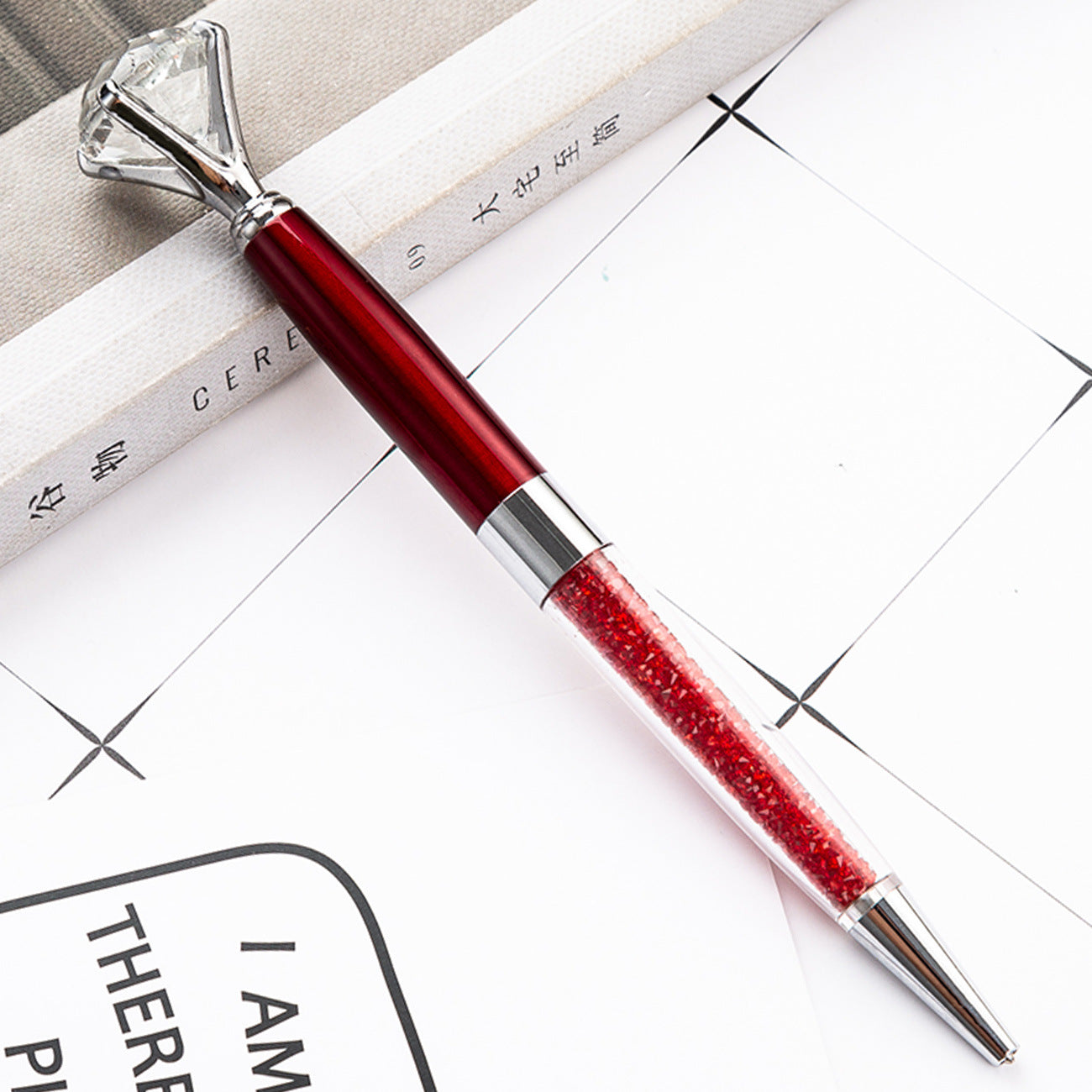 Whoelsale Pens Metal Large Diamond Pen Fashion Crystal Pen